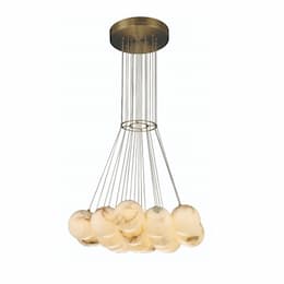 29-in 96W Kepler LED Chandelier, 19-Light, 8006 lm, 120V, 3000K, Gold