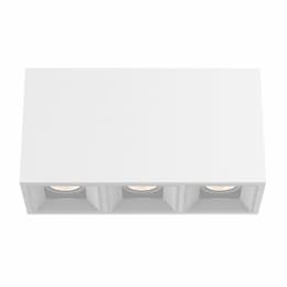 45W Bravo LED, 3-Light, Wide, 120V-277V, 3500K, White, Clear