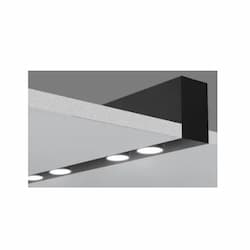 160W Construct Trimless Recessed Mount Kits, Black, Straight Shape