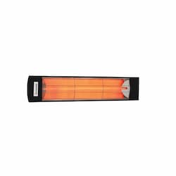 1500W Infrared Heater, Single, 15A, 120V, Black