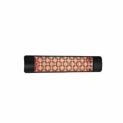 1500W Infrared Heater w/ B5 Plate, Single, 15A, 120V, Black