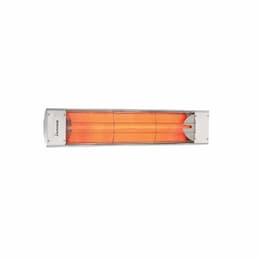 1500W Infrared Heater, Single, 15A, 120V, Stainless Steel