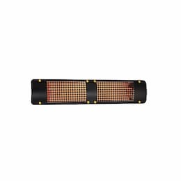 4000W Infrared Heater w/ B7 Plate, Double, 16.7A, 240V, Black