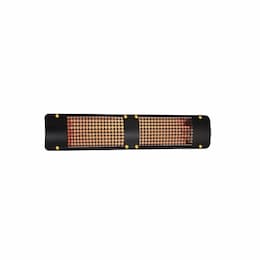 4000W Infrared Heater w/ B7 Plate, Double, 14.4A, 277V, Black