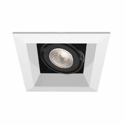 50W Recessed Light w/ Trim, 1-Light, GU10, 120V, White/Black