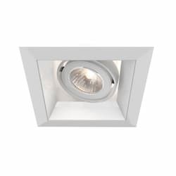 50W Recessed Light w/ Trim, 1-Light, GU10, 120V, White/White