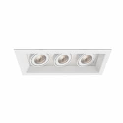 150W Recessed Light w/ Trim, 3-Light, GU10, 120V, White/White