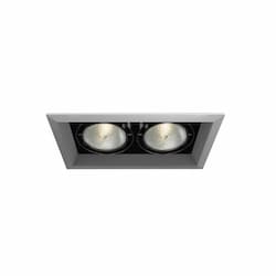 150W Recessed Light w/ Trim, 2-Light, PAR30, 120V, Platinum/Black