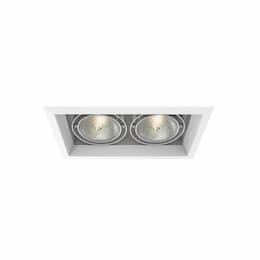 150W Recessed Light w/ Trim, 2-Light, PAR30, 120V, White/White