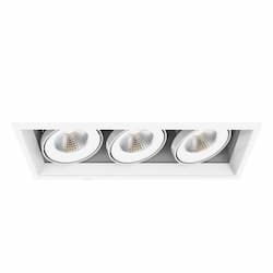 18-in 78W Recess Downlight, 3-Light, Wide, 120V, 7500 lm, 3000K, WH