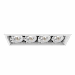 24-in 104W Multiple Recess Downlight, Flood, 120V, 1000 lm, 3000K, WH