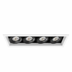 24-in 104W Recess Downlight, 4-Light, Wide, 120V, 10000 lm, 3000K, WH