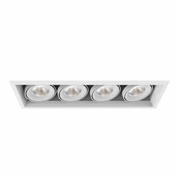 24-in 104W Multiple Recess Downlight, Wide, 120V, 1000 lm, 3000K, WH