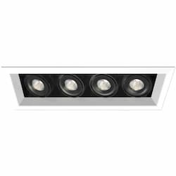 104W Recessed Light w/ Trim, Linear, 4-Light, 20°, 120V, 4000K, PT/BK