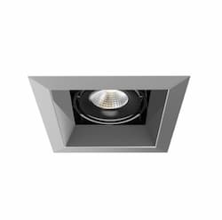 15W Recessed Light w/ Trim, 1-Light, 20°, 120V, 3000K, Platinum/Black