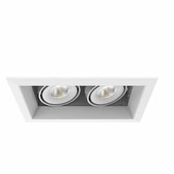 10-in 30W Recessed Downlight, 2-Light, Flood, 120V, 2580 lm, 3000K, WH