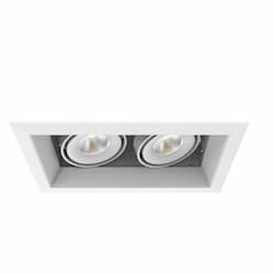 10-in 30W Recessed Downlight, 2-Light, Flood, 120V, 2580 lm, 3500K, WH