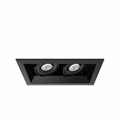 Eurofase 10-in 30W Recessed Downlight, 2-Light, Wide, 120V, 2580 lm, 3500K, BK