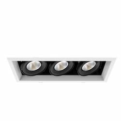 14-in 60W Recessed Downlight, 3-Light, Flood, 120V, 3870 lm, 3000K, WH