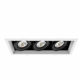 14-in 60W Recessed Downlight, 3-Light, Wide, 120V, 3870 lm, 4000K, WH