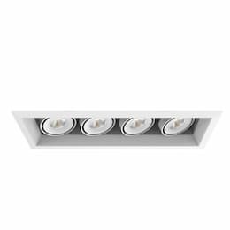 18-in 60W Recessed Downlight, 4-Light, Flood, 120V, 5156 lm, 3000K, WH