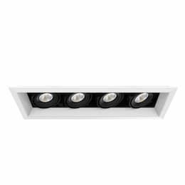 18-in 60W Recessed Downlight, 4-Light, Flood, 120V, 5156 lm, 3500K, WH