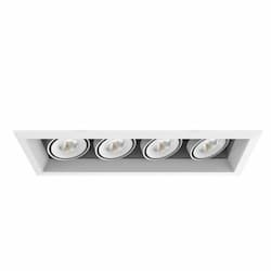 18-in 60W Recessed Downlight, 4-Light, Wide, 120V, 5156 lm, 3500K, WH