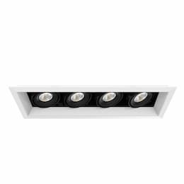 18-in 60W Recessed Downlight, 4-Light, Wide, 120V, 5156 lm, 4000K, WH