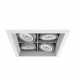 10-in 60W Recessed Downlight, 4-Light, Wide, 120V, 5156 lm, 3000K, WH