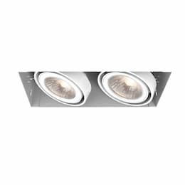 100W Recessed Light w/o Trim, 2-Light, GU10, 120V, White