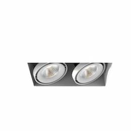 12-in 52W Recessed Downlight, 2-Light, Wide, 120V, 5000 lm, 4000K, WH
