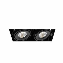 8-in 30W Recessed Downlight, 2-Light, Wide, 120V, 2580 lm, 3000K, BLK