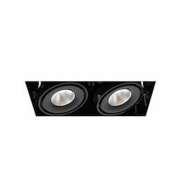 8-in 30W Recessed Downlight, 2-Light, Flood, 120V, 2580 lm, 4000K, BLK