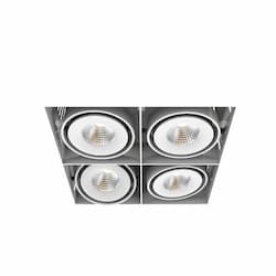 8-in 60W Recessed Downlight, 4-Light, Wide, 120V, 5160 lm, 3000K, WH