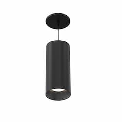 10-in 13W Whiskey Pendant Light, B, Wide, 120V-277V, 30K, BLK/BLK, CL