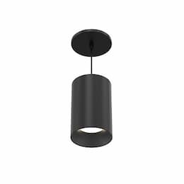 6-in 13W Whiskey Pendant Light, B, Wide, 120V-277V, 30K, BLK/BLK, FR