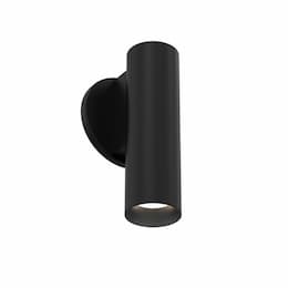 8-in 13W Whiskey Wall Mount, S, Medium, 120V-277V, 30K, BLK/BLK, SP