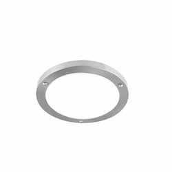 12-in 16W LED Flush Mount Ceiling Light w/Alabaster Glass, 1260 lm, 3000K, Brushed Nickel