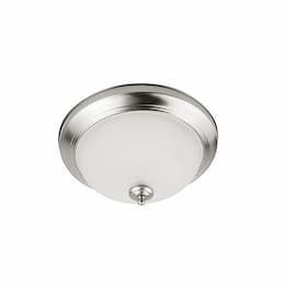 11W 12" LED Flush Mount Ceiling Light, Round, 902 lm, 3000K, Acid Etch