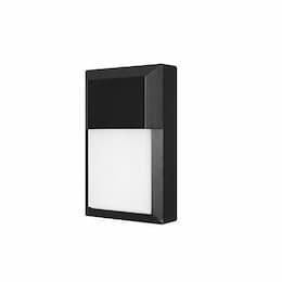 12W LED Wall Pack, 1000 lm, 120V, 3000K, Black