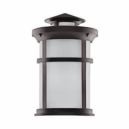 Euri Lighting 11.5W LED Outdoor Wall Lantern, Non-Dimmable, 1050 lm, 3000K, Frosted Lens