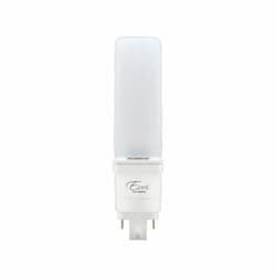 Euri Lighting 12W Horizontal LED PL Bulb, Hybrid, G24Q, 1100 lm, 120V-277V, 3000K