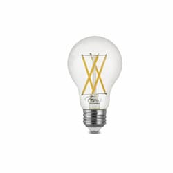 8.5W LED A19 Filament Bulb, Dimmable, E26, 800 lm, 120V, 3000K