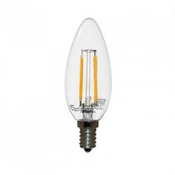 2700K 4W B10-2000E Warm White LED Filament Bulbs - Energy Star