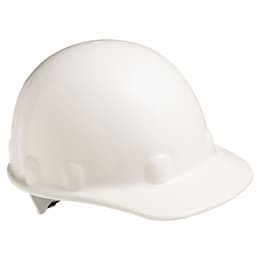 0.92 lb White Thermoplastic 8 Pt. Ratchet SuperEight Hard Hat