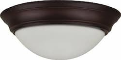 4000K 22W 15" Bronze Flush Mount Streamlined