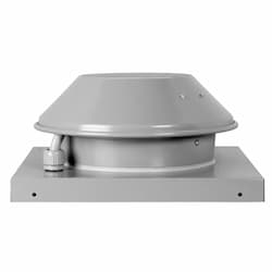 6-in 80W Roof Mount Centrifugal Fan w/ Curb, 227 CFM, 2900 RPM, 1 Ph