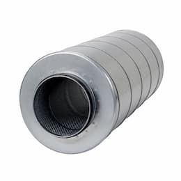 16-in Steel Circular Duct Silencer for Inline Duct Fan
