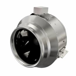 18-in 1979W ECM Inline Mixed Flow Duct Fan, 460V, 5992 CFM, 1612 RPM