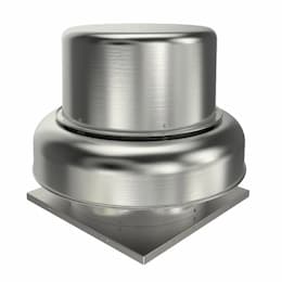 12-in 336W Belt Drive Downblast Power Roof Vent, 1/3 HP, 1333 RPM